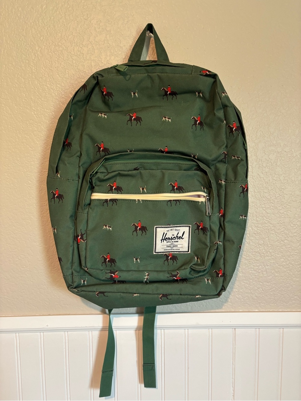 Herschel Supply Company Forest Green Equestrian Print Backpack
